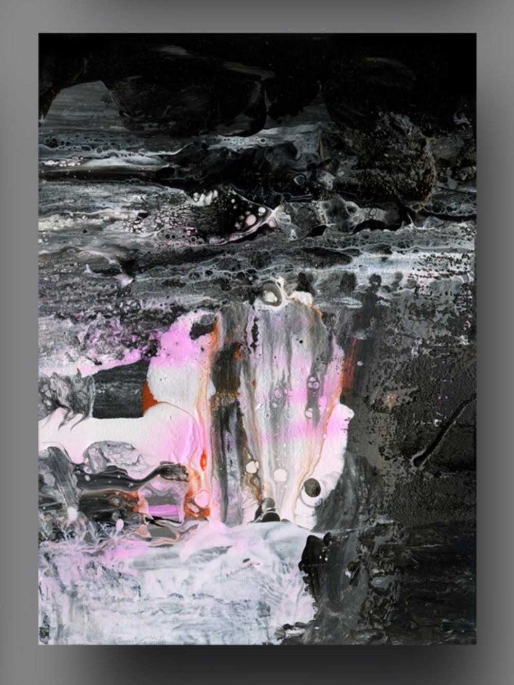 Original ACEO, Abstract art Painting - Organic Abstract 19